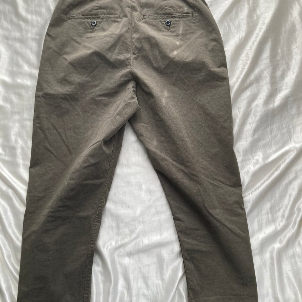 Banana Republic Waist 29 Relaxed Tapered Fit Ankle Pants Pleated Trousers - Picture 6 of 10